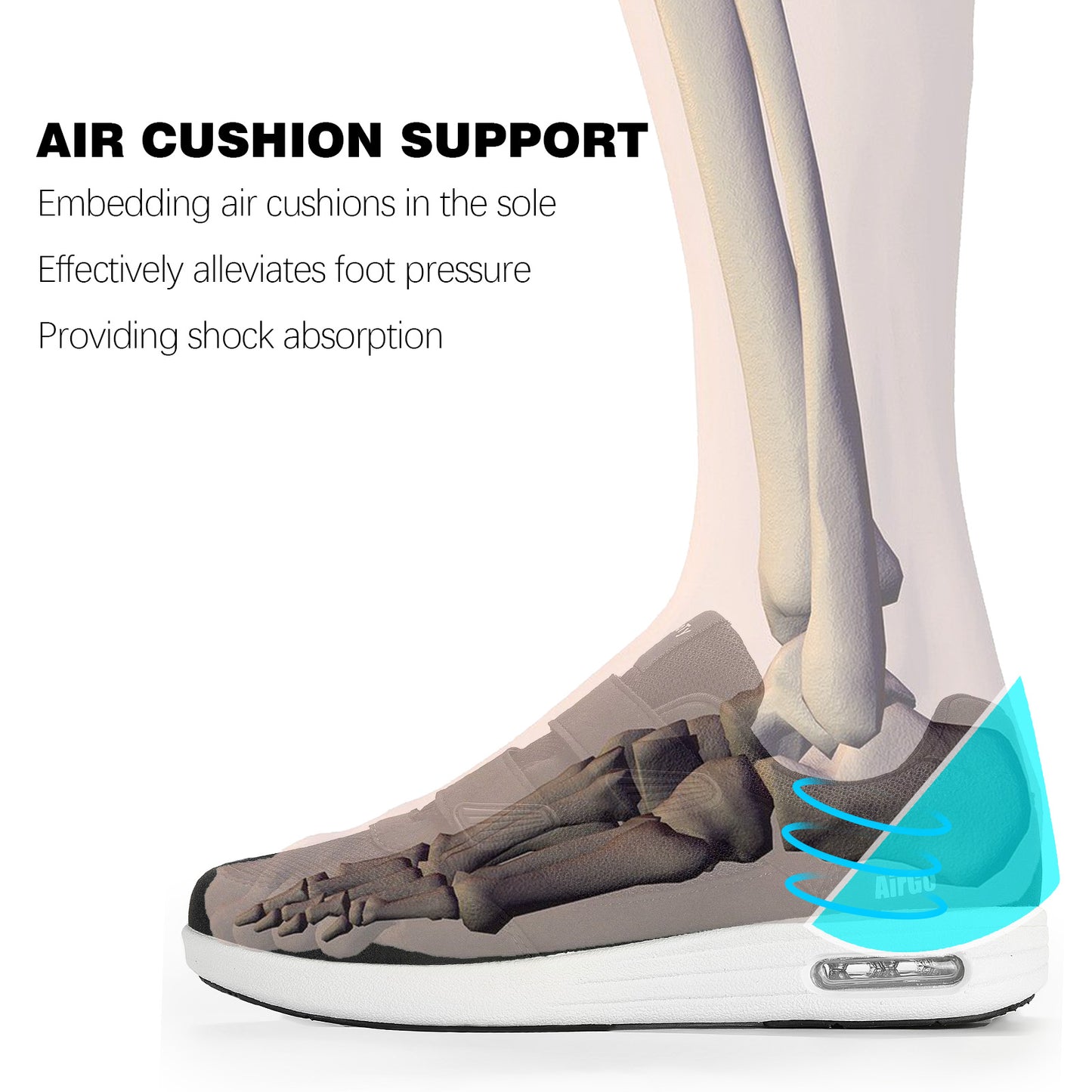 KwuKoty Women's Diabetic Shoes | Adjustable Sneakers | Lace-Free | Plantar Fasciitis/Edema/Swollen Feet/Bunions | Wide Size 6-11.5