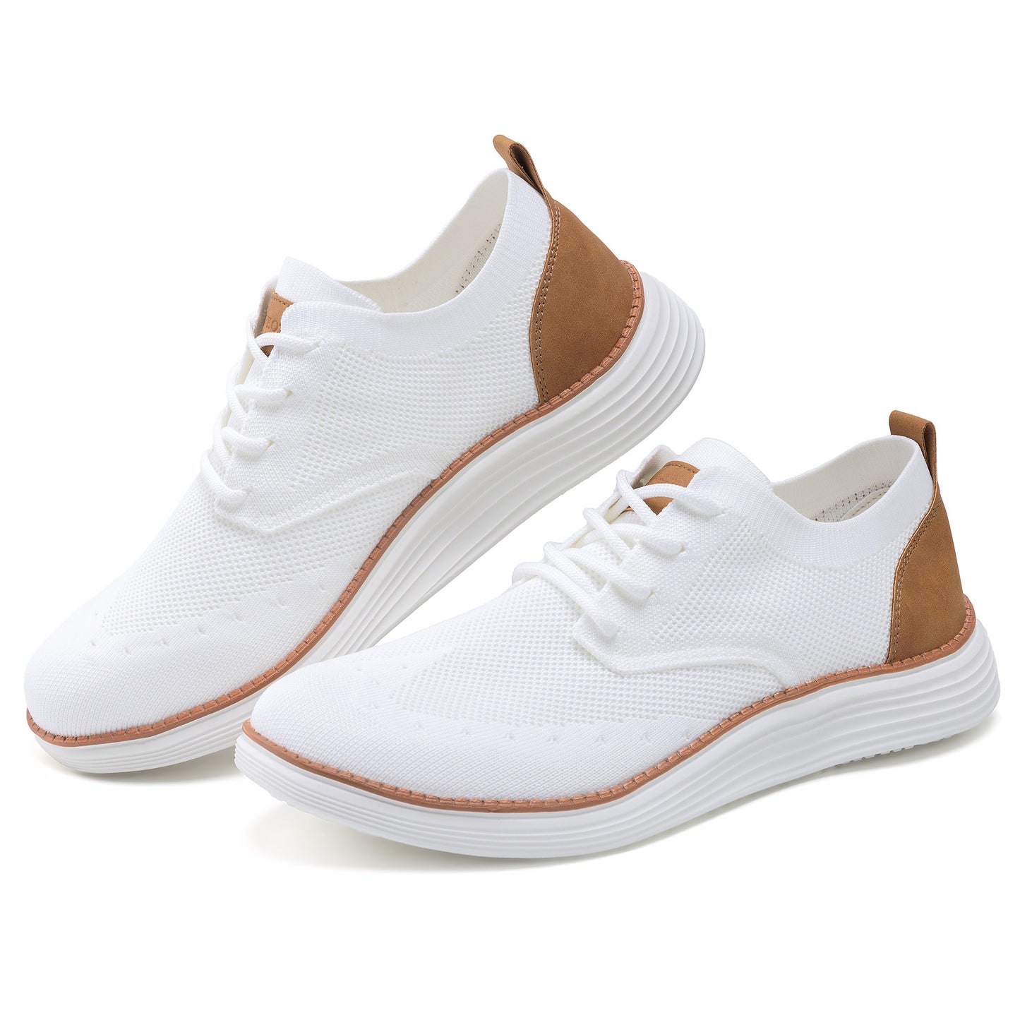 KwuKoTy Men's Casual Dress Shoes Mesh Breathable Oxfords Sneakers Lightweight Comfortable Walking Shoes