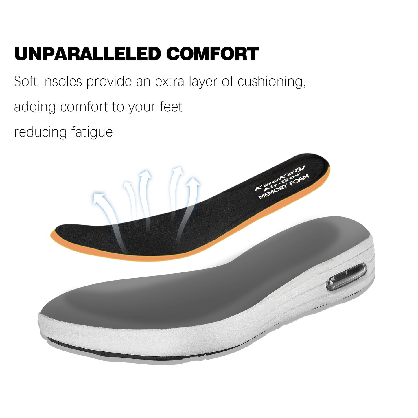 KwuKoty Women's Diabetic Shoes | Adjustable Sneakers | Lace-Free | Plantar Fasciitis/Edema/Swollen Feet/Bunions | Wide Size 6-11.5