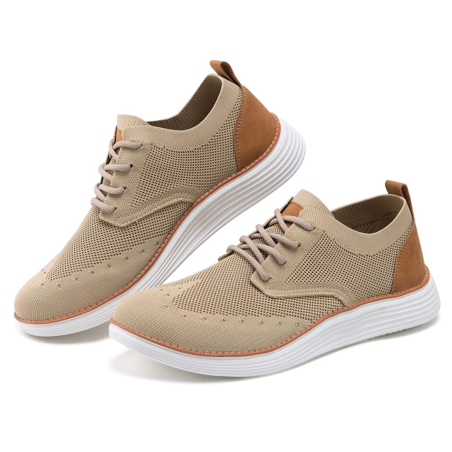 KwuKoTy Men's Casual Dress Shoes Mesh Breathable Oxfords Sneakers Lightweight Comfortable Walking Shoes