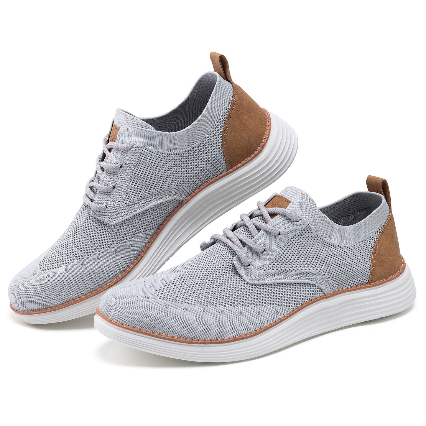 KwuKoTy Men's Casual Dress Shoes Mesh Breathable Oxfords Sneakers Lightweight Comfortable Walking Shoes