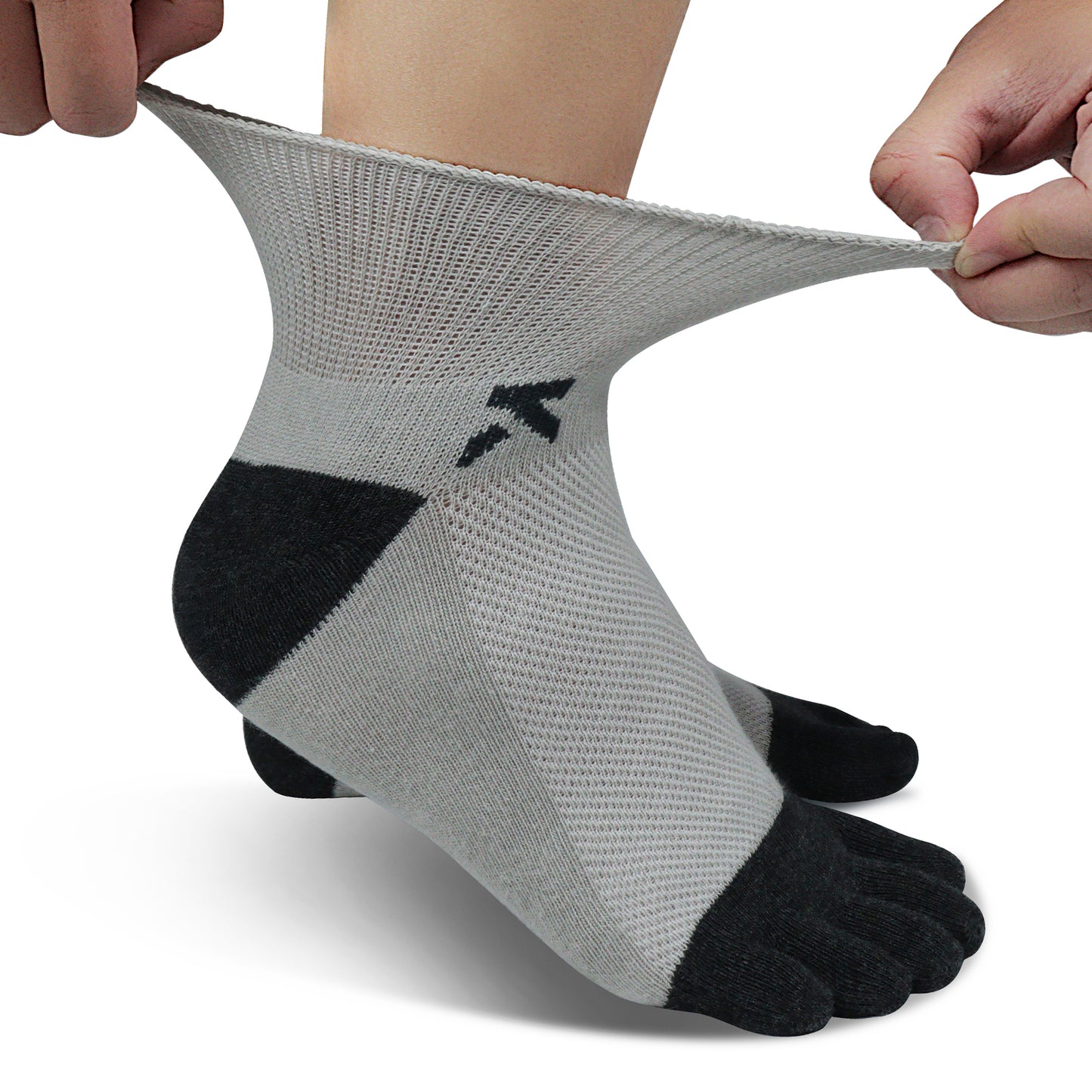 KwuKoty Non-Binding Diabetic Socks Seamless Cushioned Sole Breathable Combed Cotton Ankle Height, for Men &amp; Women, 3 Pairs